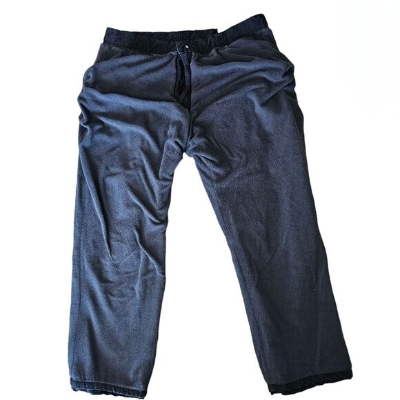 Smith's Workwear Fleece Lined Pants 38x32 Black Warm Outdoor Carpenter Utility - Picture 4 of 11